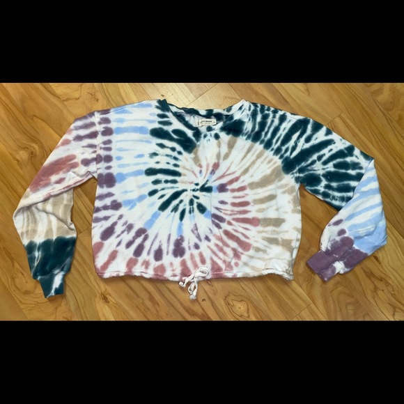 Women’s Lucky Brand Cropped Sweatshirt M - Picture 2 of 8